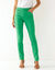 Pantalon stretch coutures affinantes (vert menthe)