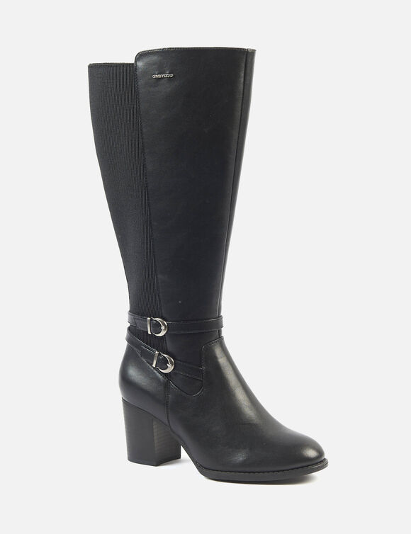 Bottes à talon MARTINA 2XL (noir)
