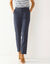 Pantalon 7/8ème coupe cigarette, uni (marine)