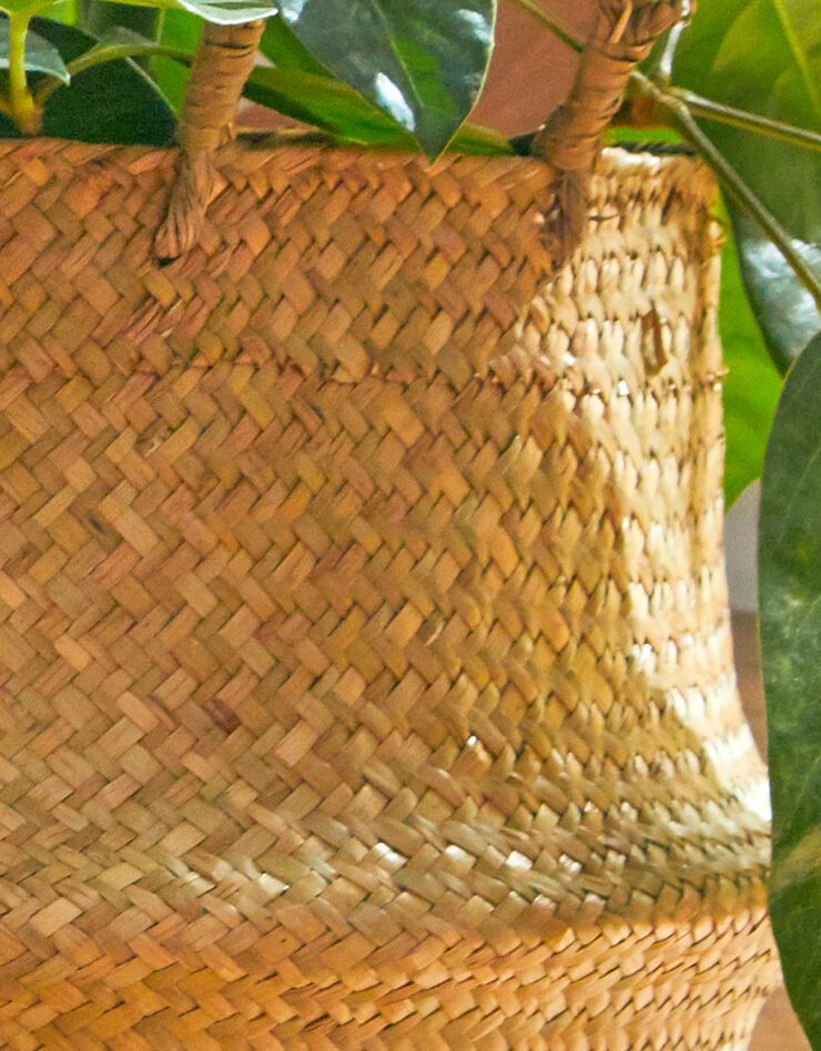 Panier pliable jonc de mer (jonc)