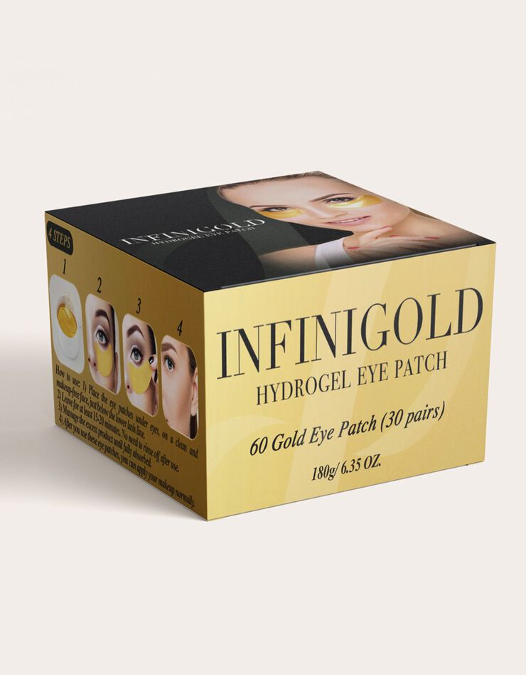 Patch oculaire hydrogel Infinigold - 30 paires (jaune)