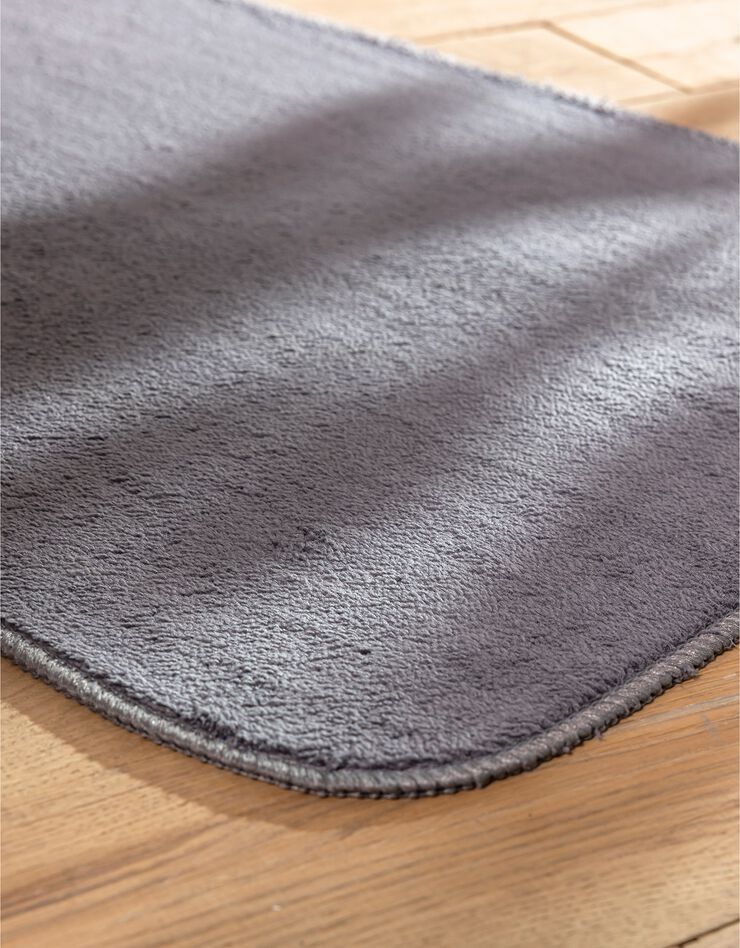 Tapis de cuisine microfibre absorbante unie (gris anthracite)