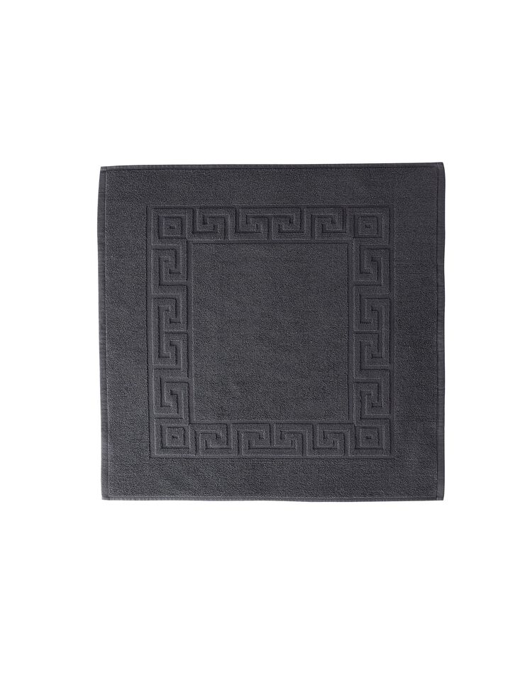 Tapis de bain éponge liteau motif frise grecque (anthracite) Tapis de bain éponge liteau motif frise grecque (anthracite)