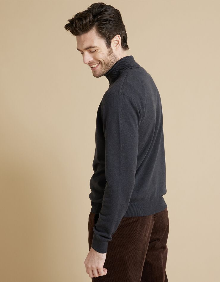 Pull col roulé en laine mélangée (anthracite) Pull col roulé en laine mélangée (anthracite)