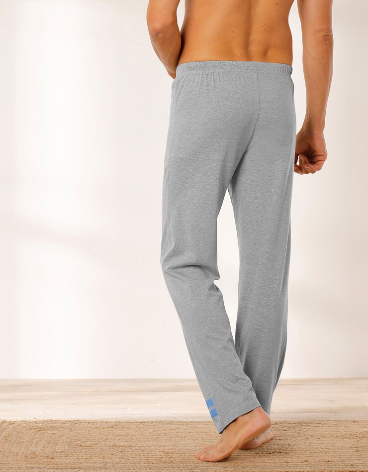 Pantalon pyjama coton mélangé gris chiné (gris chiné) Pantalon pyjama coton mélangé gris chiné (gris chiné)