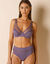 Soutien-gorge forme minimiseur en microfibre et tulle Paia, avec armatures (parme grisé)