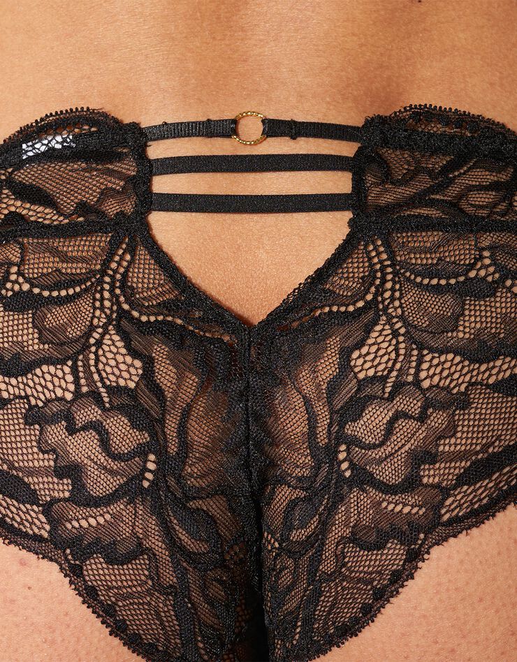 Tanga dentelle Nazca lacé dos (noir) Tanga dentelle Nazca lacé dos (noir)
