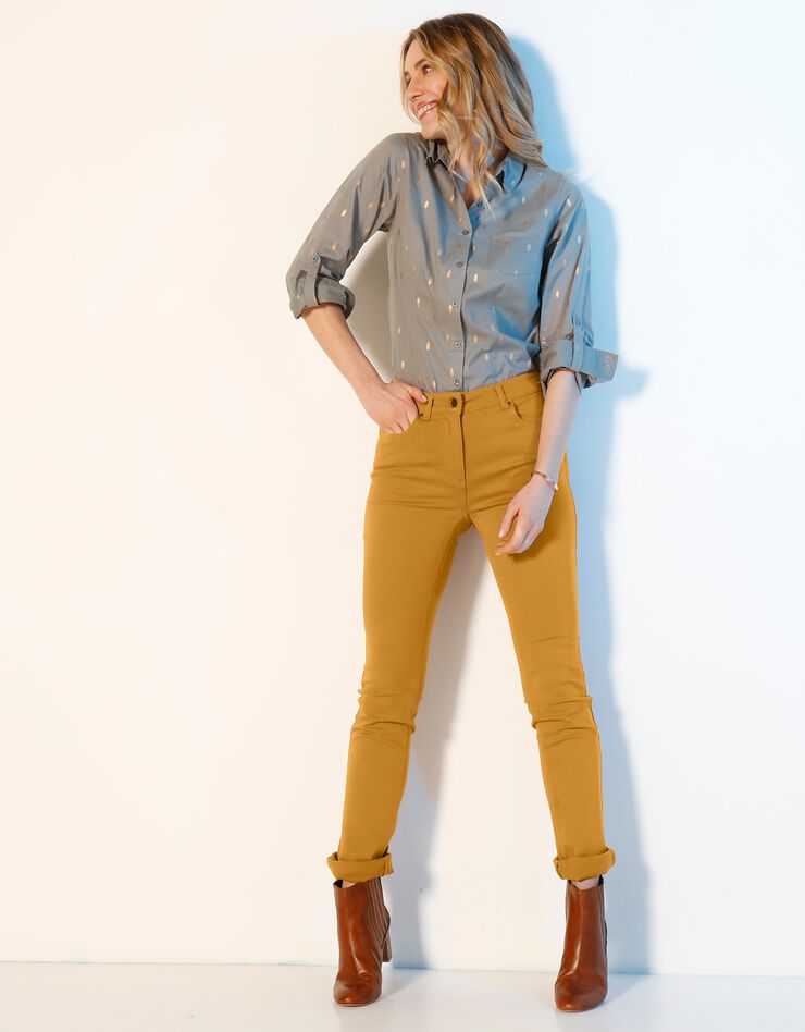 Pantalon droit stretch (safran) Pantalon droit stretch (safran)