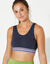 Brassière sport sans armatures - lot de 2 (parme + marine)