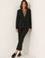 Veste blazer fluide, manches longues (noir)