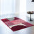 Tapis décoratif motif géométrique (rouge)