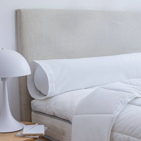 Sous-taie de traversin molleton absorbant - lot de 2 (blanc)