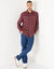 Chemise carreaux &eacute;cossais flanelle (bordeaux / gris)