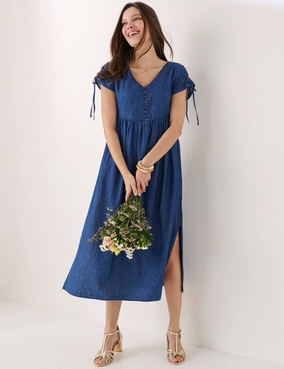 Robe longue en jean  (stone)