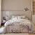 Linge de lit Birdy en coton imprimé oiseaux (sable)