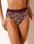 Culotte imprim&eacute;e forme maxi ligne post-op&eacute;ratoire Araminda (&eacute;cru / prune)