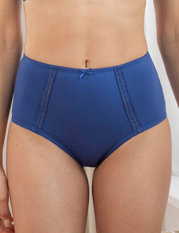 Culotte coton forme super maxi - lot de 2 (émeraude + marine)