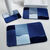Tapis de bain Patchwork (bleu)