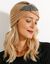 Headband en maille avec bijou (beige)