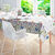 Nappe coton imprimé bucolique (blanc)