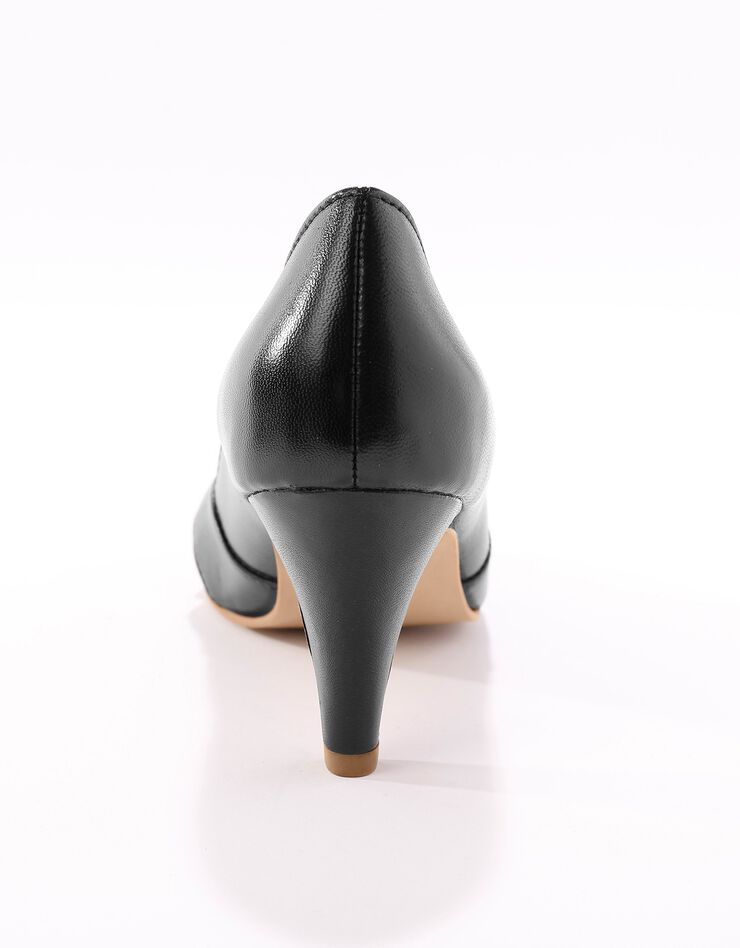 Escarpins ouverts en cuir - noir (noir) Escarpins ouverts en cuir - noir (noir)