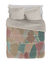 Couette microfibre imprimé Catalan 200 g/m² (bleu / rose)