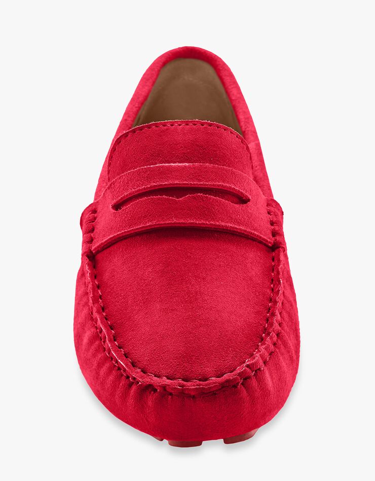 Mocassins en cuir velours - rouge (rouge) Mocassins en cuir velours - rouge (rouge)