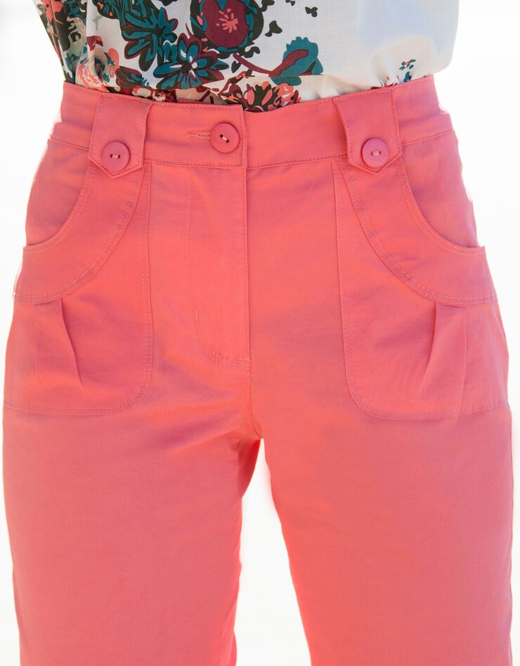 Pantacourt droit stretch (mandarine) Pantacourt droit stretch (mandarine)