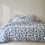 Linge de lit Petunia en flanelle imprimée (bleu)
