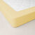 Drap-housse uni percale bonnets 40 cm (jaune p&acirc;le)