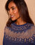 Pull jacquard cuivré (bleu nuit / cuivre)