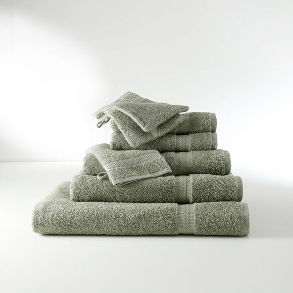Collection serviettes de bain unies 420 g/m2 confort moelleux (tilleul)