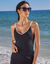 Haut de tankini uni gainant Ilaya (noir)