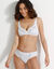 Soutien-gorge forme croisée uni brodé Olbia - sans armatures (blanc)