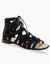Sandales spartiates dessus strass (noir)