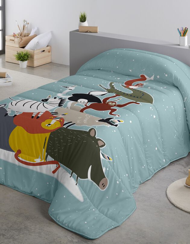 Couette enfant microfibre imprimée Noé 200 g/m² (multicolore)