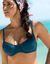 Haut de maillot de bain corbeille Solaro - avec armatures (bleu canard)