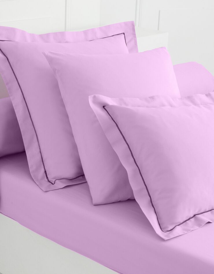 Linge de lit uni polycoton (lavande)
