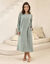 Chemise de nuit manches longues en micro polaire` (kaki)