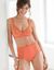 Soutien-gorge brodé microfibre sans armatures Sienne - lot de 2 (blanc + corail)
