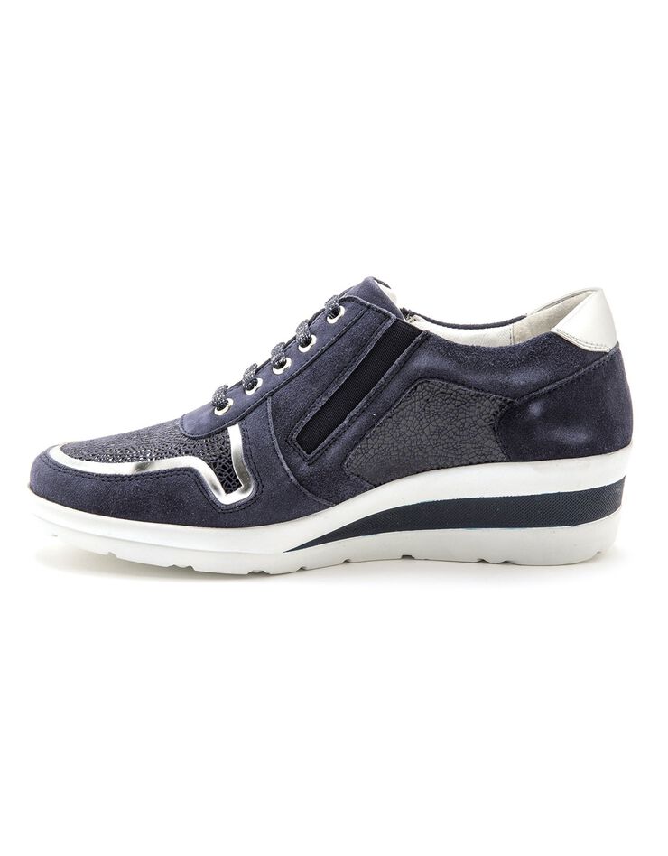 Derbies à lacets, petit compensé (marine) Derbies à lacets, petit compensé (marine)