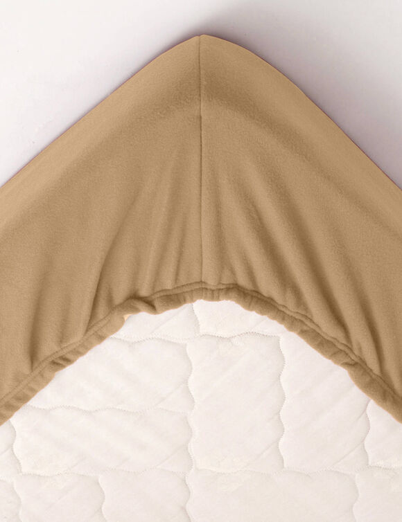 Couverture polaire mi-housse 350 g/m² (sable)