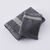 Collection serviettes de bain unies 420 g/m2 liteau fantaisie brod&eacute; (anthracite)