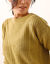 Pull torsad&eacute;, maille anglaise (vert mousse)