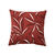 Housse de coussin imprimé feuillage (terracotta)