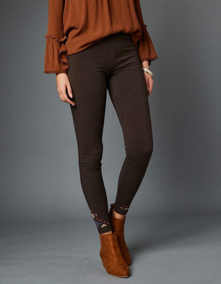 Legging base imprimée (chocolat) Legging base imprimée (chocolat)