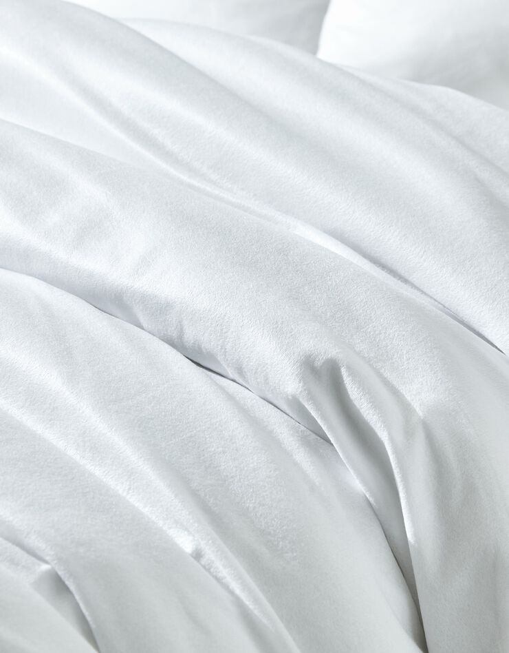 Kit de couchage confort jetable : drap-housse + housse de couette + taie d'oreiller (blanc)