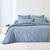 Linge de lit Charly - coton 52 fils/cm&sup2; (bleu)