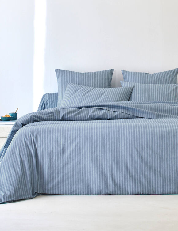 Linge de lit Charly - coton 52 fils/cm&sup2; (bleu)