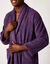 Peignoir mixte adulte col ch&acirc;le - &eacute;ponge bouclette 380 g/m&sup2; (aubergine)